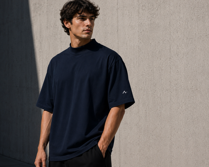 Oversized high neck t-shirt