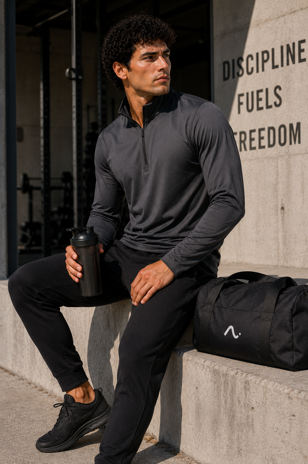 Lightweight quarter-zip pullover